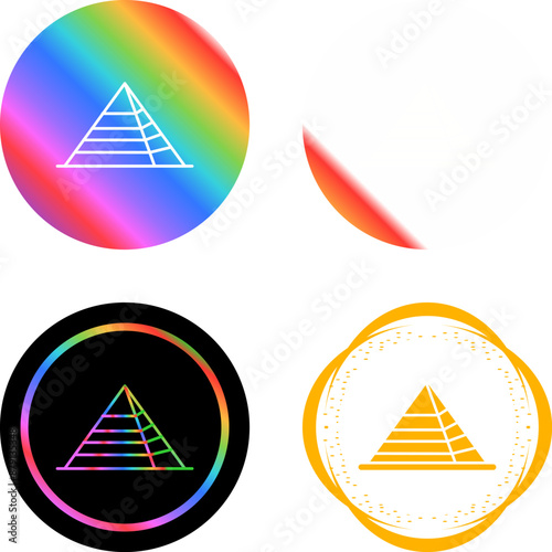 Pyramid Vector Icon