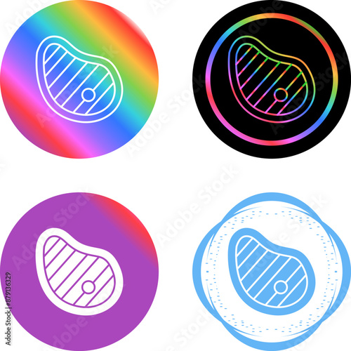 Steak Vector Icon