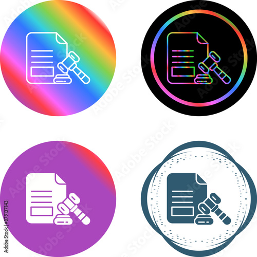 Legal Paper Vector Icon