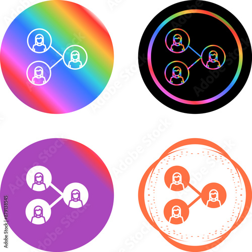 Social Finance Vector Icon
