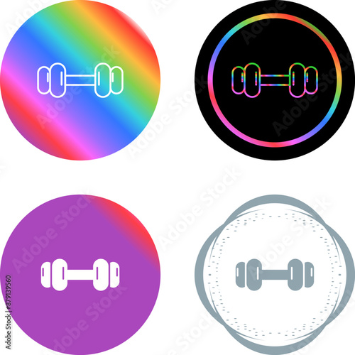 Dumbbells Vector Icon