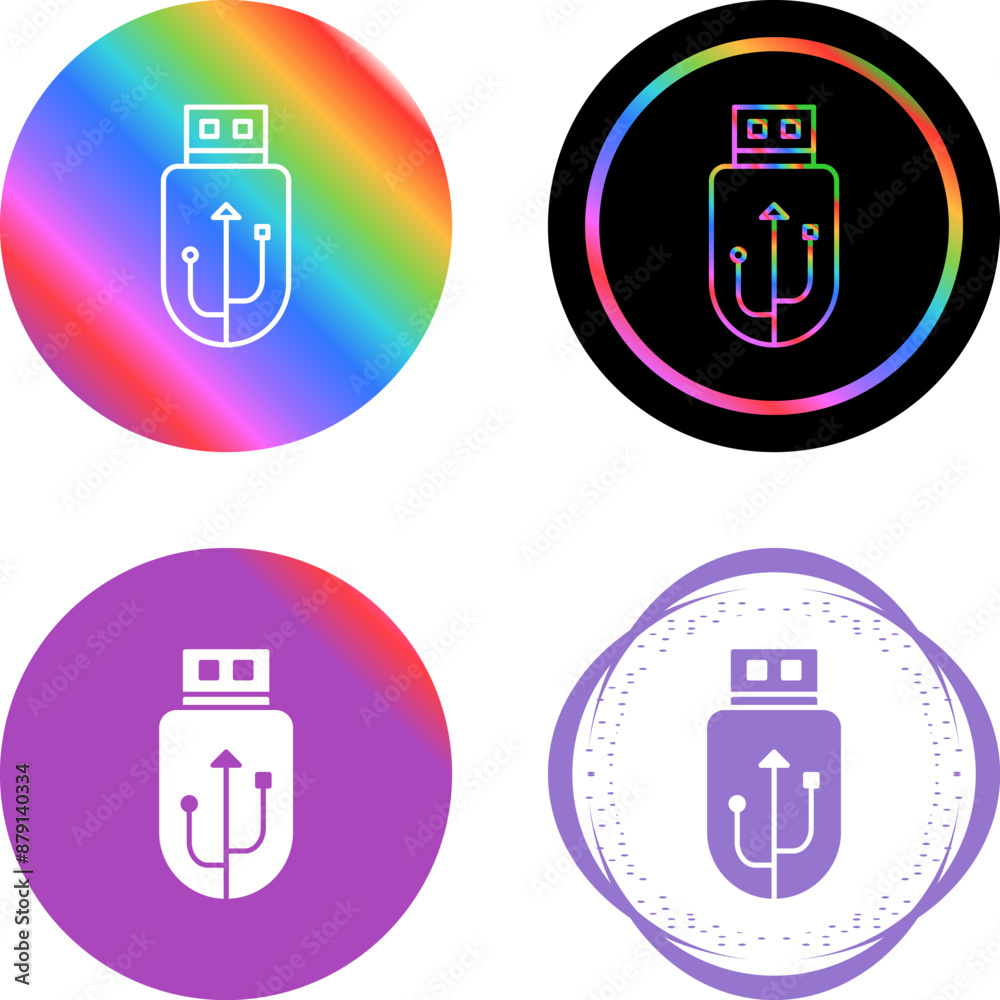 Usb Vector Icon Usb Vector Icon
