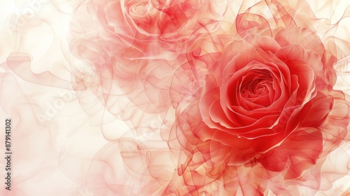 Delicate Rose with Soft, Pastel Tones
