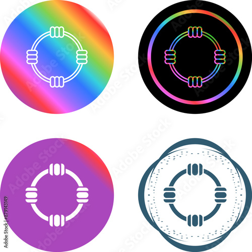 Hula Hoop Vector Icon