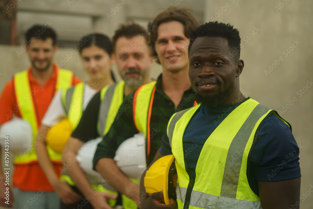 group of professional team construction at site group of professional team construction at site