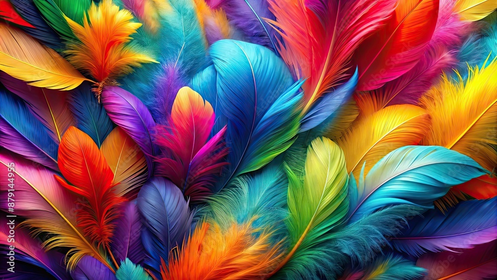 Abstract colorful background with vibrant feathers , vibrant, abstract, colorful, background, feathers, texture, design Abstract colorful background with vibrant feathers , vibrant, abstract, colorful, background, feathers, texture, design