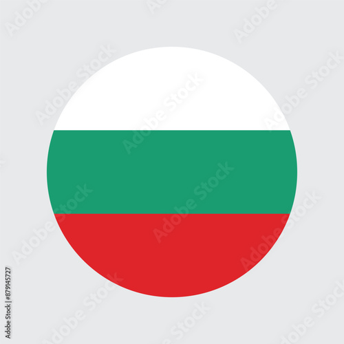 Bulgaria country round Flag Icon Circular Bulgarian National Flag sign symbol vector illustration Free Download Bulgaria country round Flag Icon Circular Bulgarian National Flag sign symbol vector illustration - GFXLoad