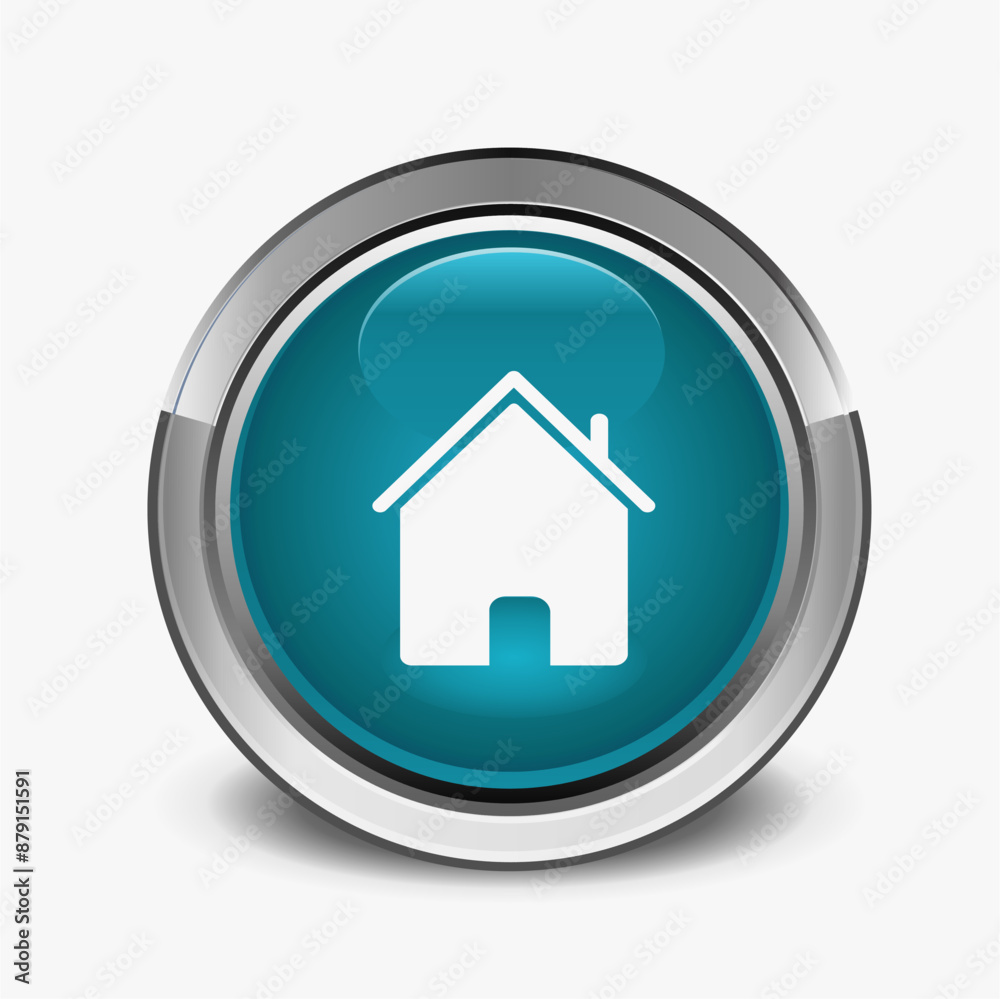 3d minimal modern home, homepage, base, main page, house push button icon emblem symbol, sign. 3d blue home icon. Mobile app icons. Device UI UX mockup. Isolated vector elements 3d minimal modern home, homepage, base, main page, house push button icon emblem symbol, sign. 3d blue home icon. Mobile app icons. Device UI UX mockup. Isolated vector elements