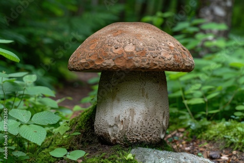 Mushroom growing in forest © Balaraw