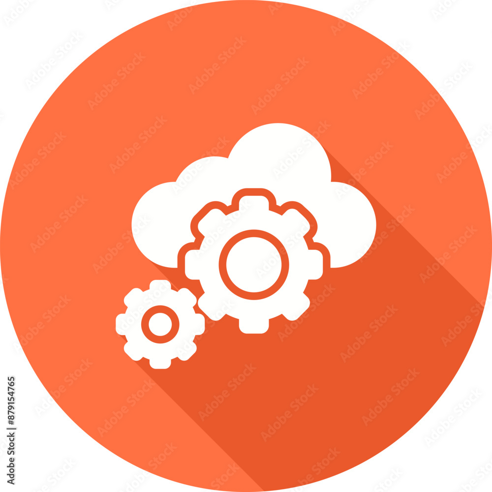 Cloud Orchestration Vector Icon Cloud Orchestration Vector Icon