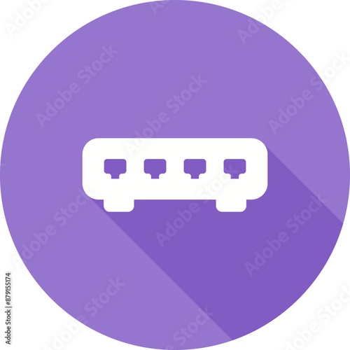 Ethernet Switch Vector Icon