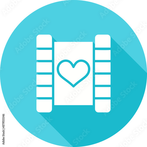 Love story movie Vector Icon
