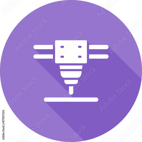 Laser Cutting Machine Vector Icon