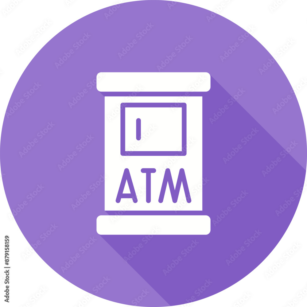 Atm Machine Vector Icon Atm Machine Vector Icon