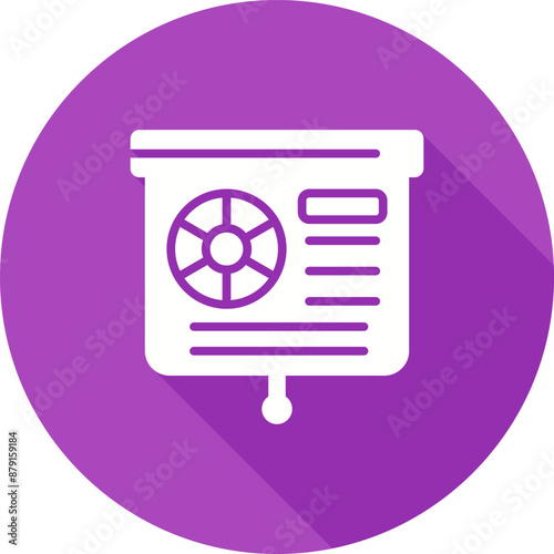 Presentation Slide Vector Icon