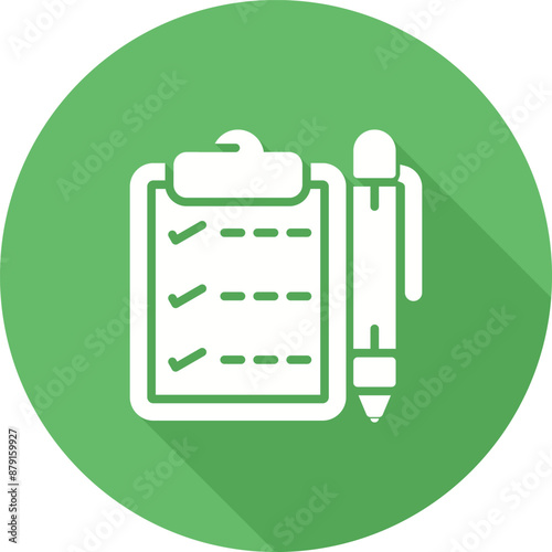 Notepad with pen Vector Icon