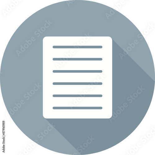 Document Align Justify Vector Icon