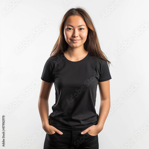 White Background T-Shirt Mockup