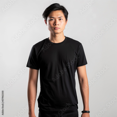 White T-Shirt Mockup for Apparel Design