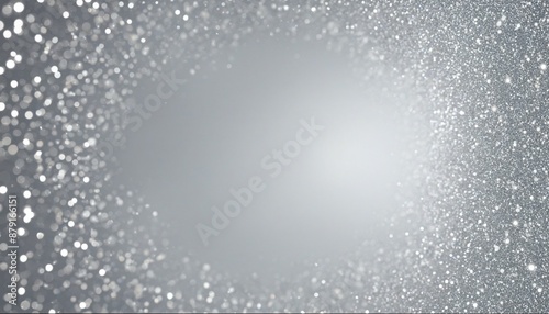 Circle, from silver sparkles