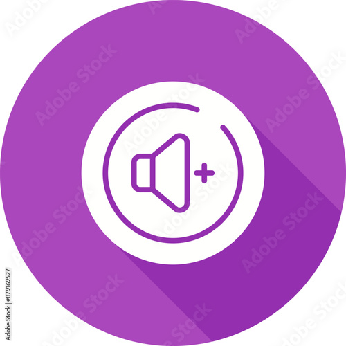 Volume Up Circle Vector Icon