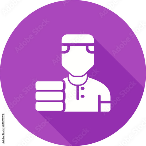 Delivery Man Vector Icon
