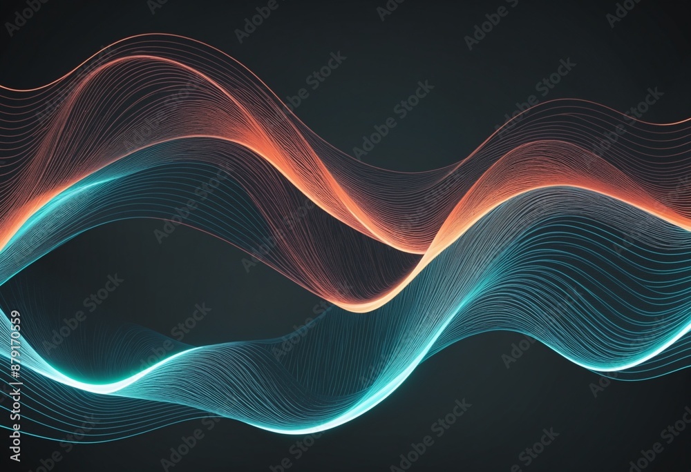 Abstract wavy lines, wall paper Abstract wavy lines, wall paper
