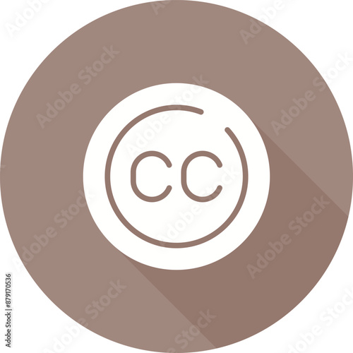 Subtitles Circle Vector Icon