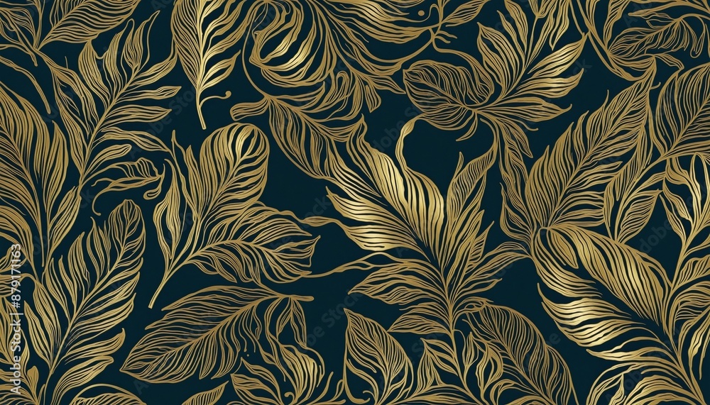 golden leaves luxury background golden leaves luxury background