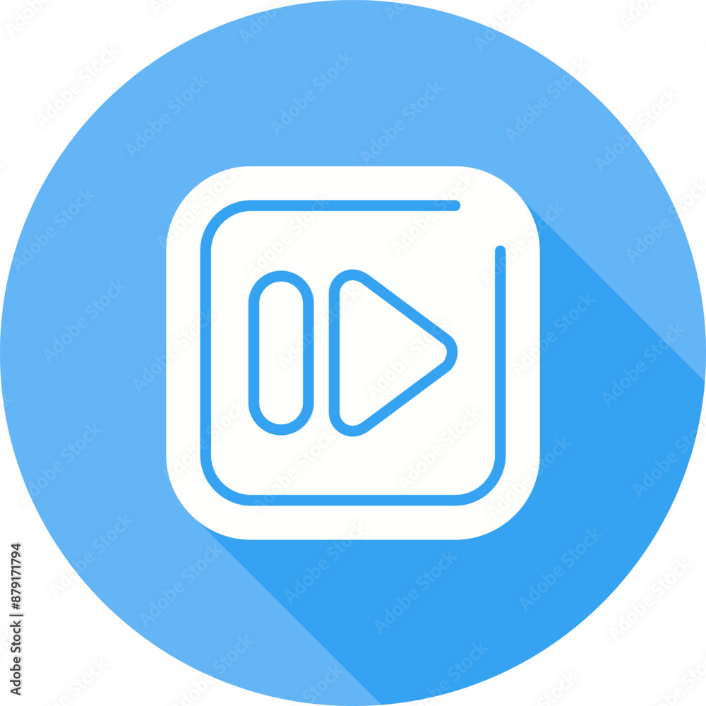 Fast Forward Square Vector Icon Fast Forward Square Vector Icon