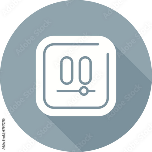 Video Pause Square Vector Icon