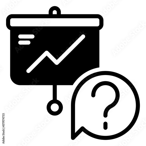 ask icon, glyph icon style