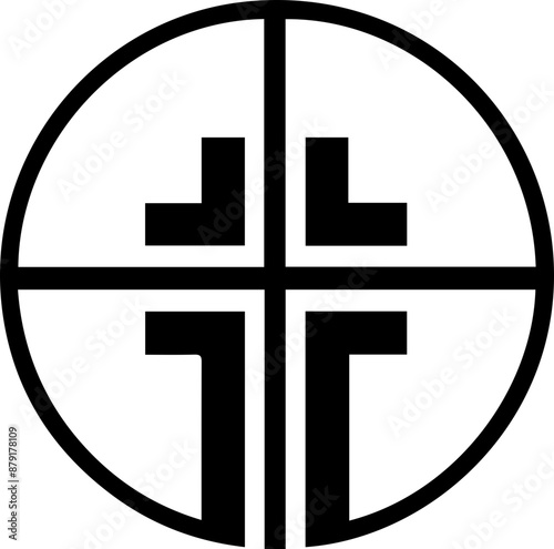 black cross icon