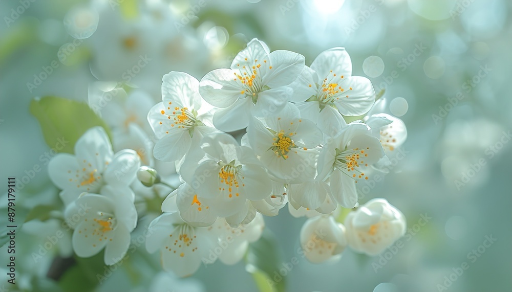 white flowers in spring white flowers in spring