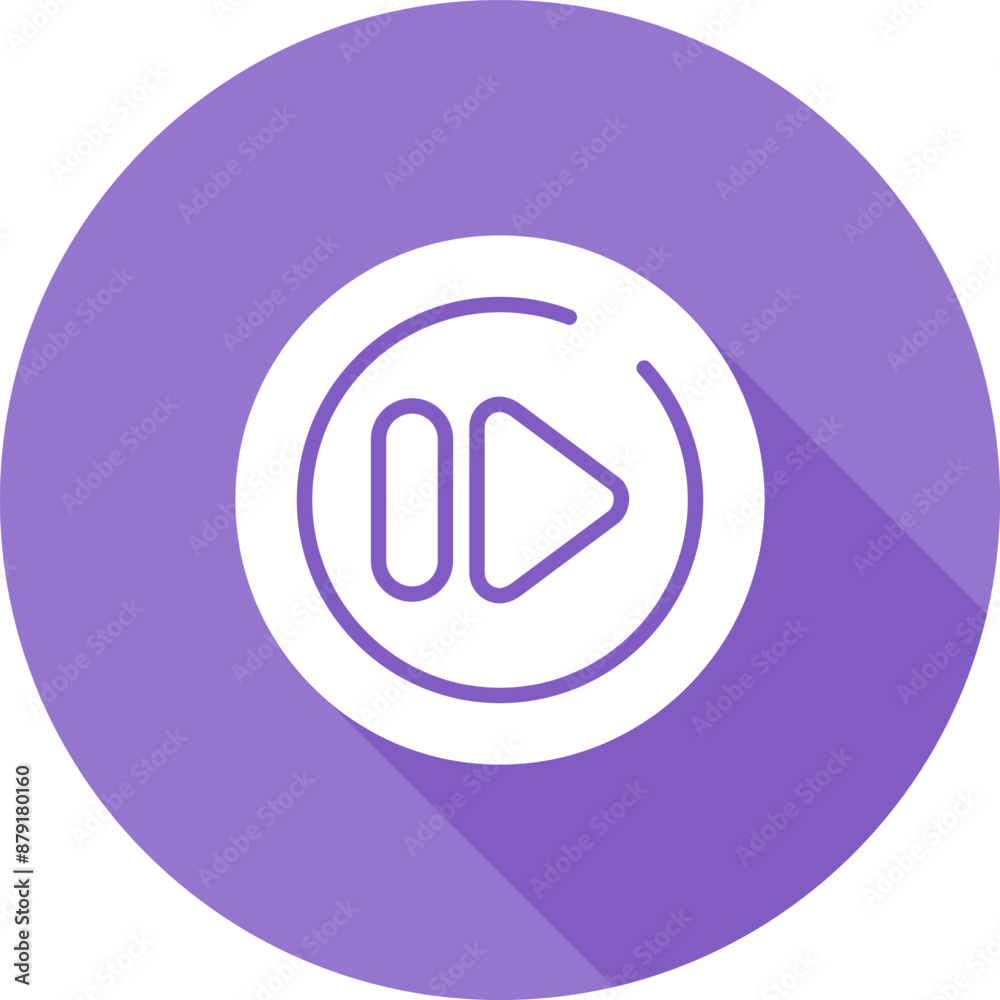 Next Track Circle Vector Icon Next Track Circle Vector Icon