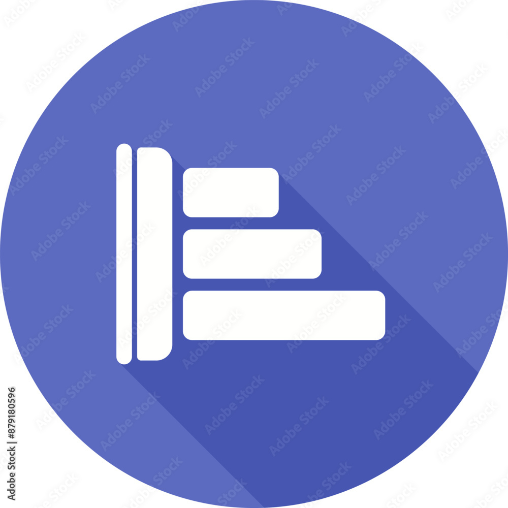 Left Align Vector Icon Left Align Vector Icon