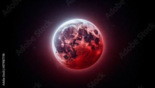 strawberry moon in space