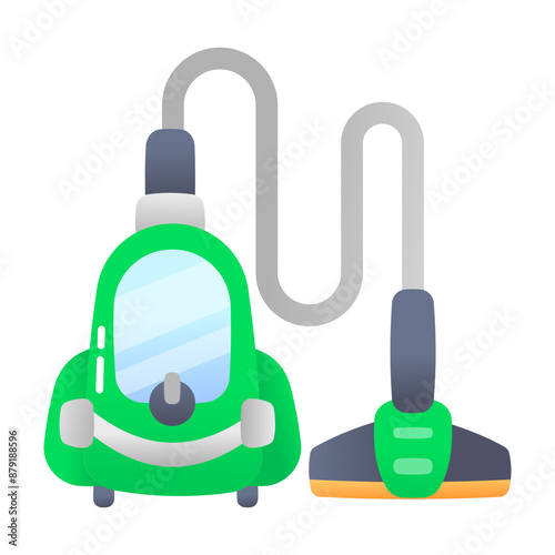 A flat vacuum cleaner icon 