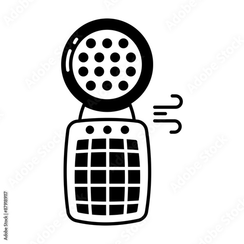An air purifier glyph icon 