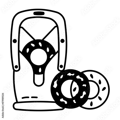 A slicer cutter glyph style icon 