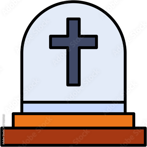tombstone, Grave, halloween, horror, scare Icon
