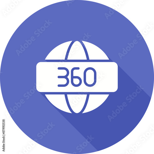 360 Degrees Vector Icon