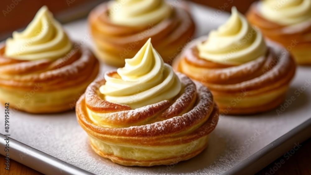 Deliciously tempting pastries with a creamy twist Deliciously tempting pastries with a creamy twist