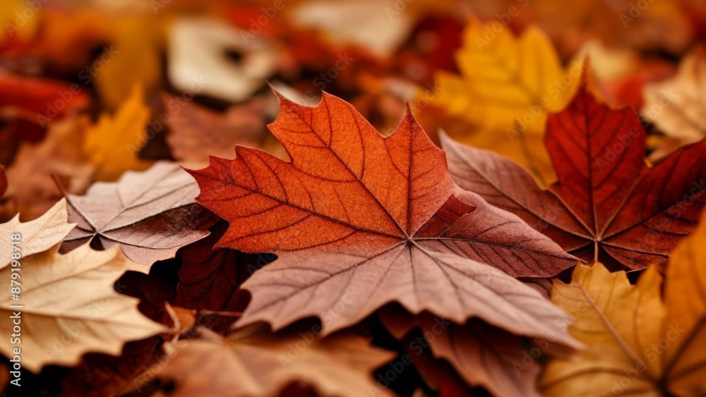 Autumns vibrant palette in a fallen leaf mosaic Autumns vibrant palette in a fallen leaf mosaic