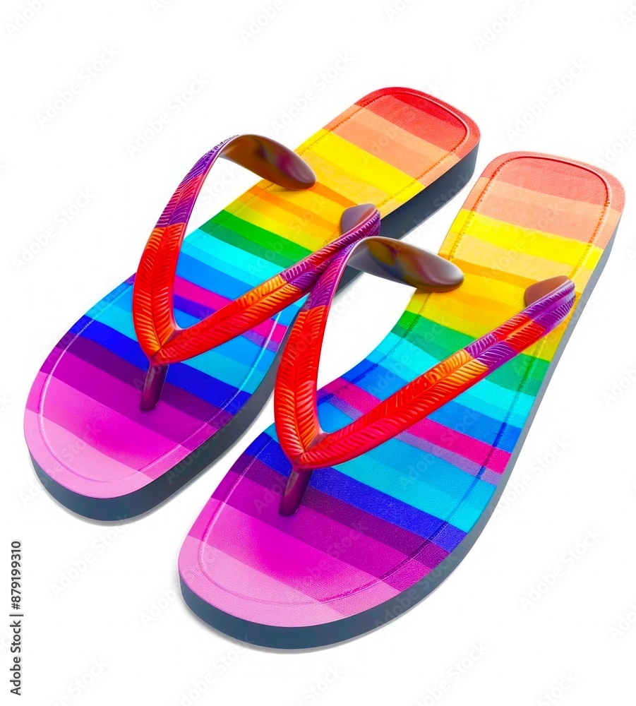 Zandalias con diseño de orgullo gay o LGTBIQ+ Zandalias con diseño de orgullo gay o LGTBIQ+