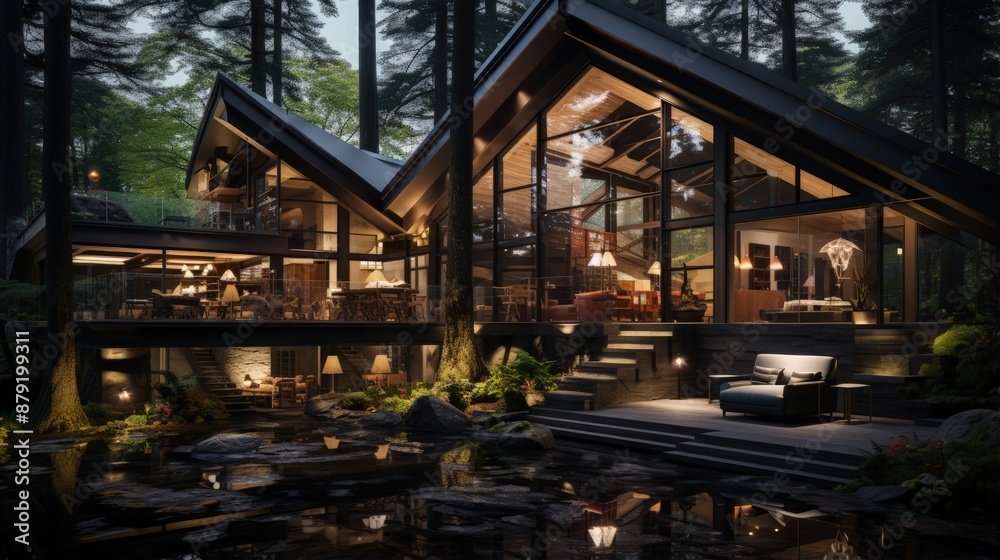 Futuristic Architecture: Luxury House in the Forest Futuristic Architecture: Luxury House in the Forest