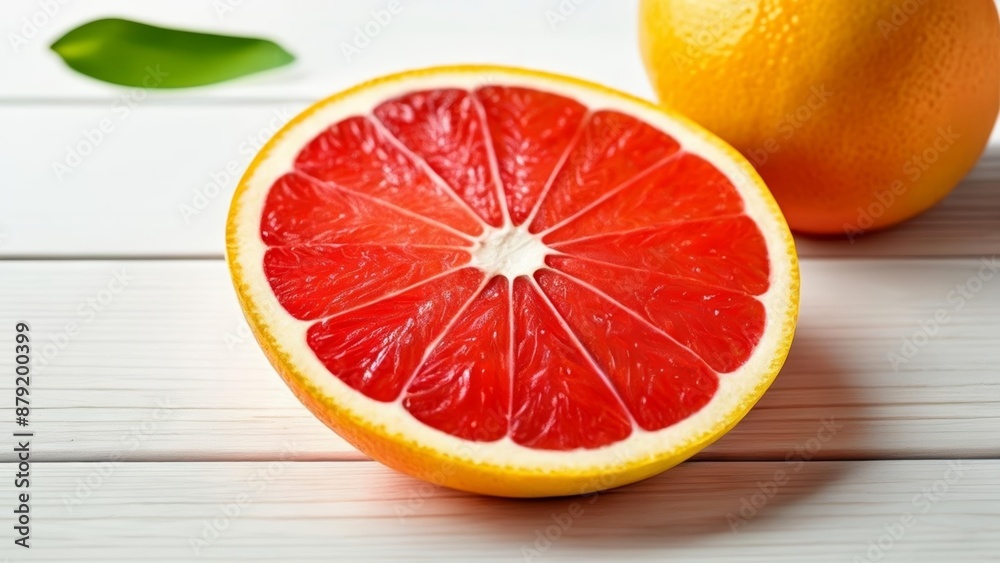 Freshly sliced grapefruit ready to enjoy Freshly sliced grapefruit ready to enjoy
