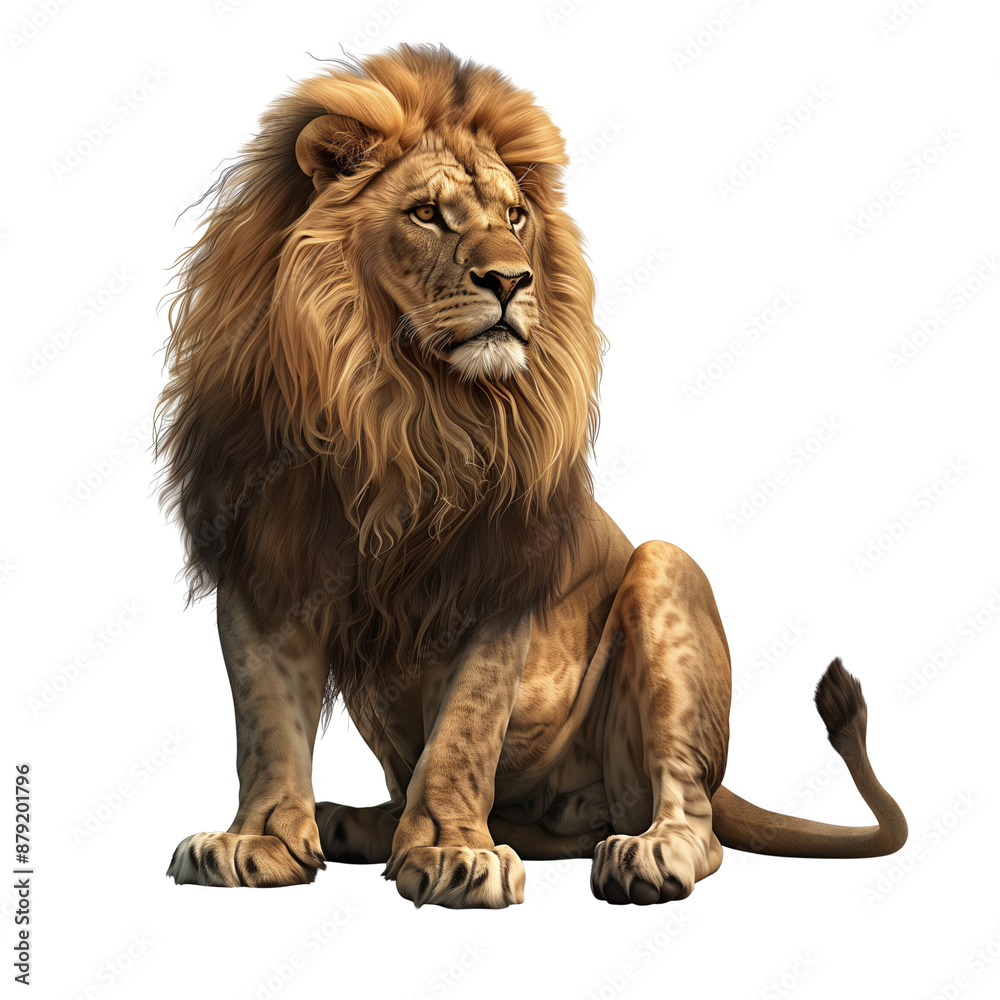 Obraz premium Isolated Cutout Lion