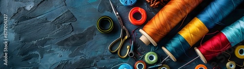 Sewing table with essential...