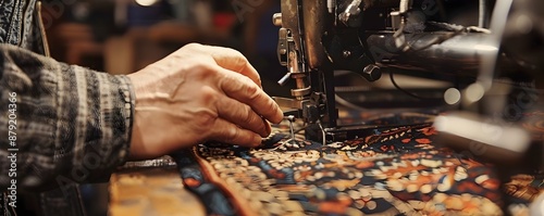 Skilled Tailor Meticulously...